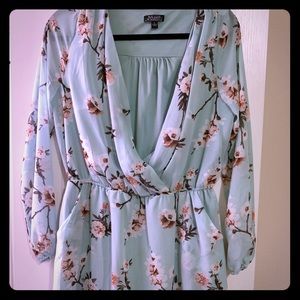 Mint Blue flower dress